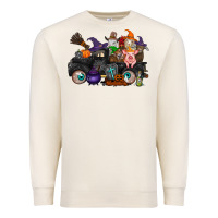 Sandshell halloween farm animals truck Premium Sweatshirt - RacoonDesign
