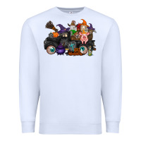 White halloween farm animals truck Premium Sweatshirt - RacoonDesign