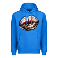 True Royal American lips leopard Premium Hoodie - NancyCooperArtShop
