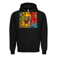 Black mexico hearts Zipper Hoodie - Zillion Design Studio