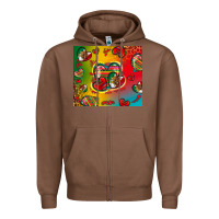 Chestnut mexico hearts Zipper Hoodie - Zillion Design Studio