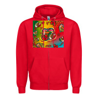 Red mexico hearts Zipper Hoodie - Zillion Design Studio