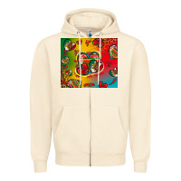 Sandshell mexico hearts Zipper Hoodie - Zillion Design Studio
