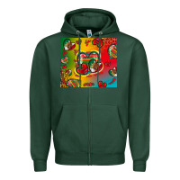 Sports Green mexico hearts Zipper Hoodie - Zillion Design Studio