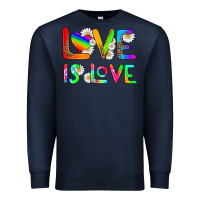 Navy love is love Premium Sweatshirt - HRA Design Shop