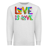 Oatmeal Heather love is love Premium Sweatshirt - HRA Design Shop