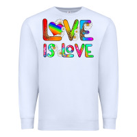 White love is love Premium Sweatshirt - HRA Design Shop