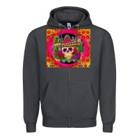 Smoke mexican skull Zipper Hoodie - Zillion Design Studio