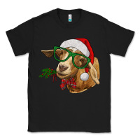 Black Christmas Glasses Goat Classic Tee - RanaPortraitStore