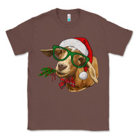 Chestnut Christmas Glasses Goat Classic Tee - RanaPortraitStore