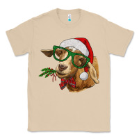 Mushroom Christmas Glasses Goat Classic Tee - RanaPortraitStore