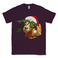 Plum Christmas Glasses Goat Classic Tee - RanaPortraitStore
