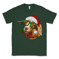 Sports Green Christmas Glasses Goat Classic Tee - RanaPortraitStore