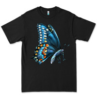 Black Black Shallowtail Premium Tee - LillyAllenDesigns