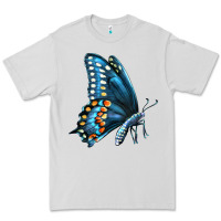 Dove Grey Black Shallowtail Premium Tee - LillyAllenDesigns