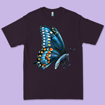 Black Shallowtail Premium Tee Designed By Lillyallendesigns