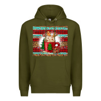 Army Green Christmas coffee Premium Hoodie - Jasminsmagicworld