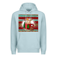 Blue Mist Christmas coffee Premium Hoodie - Jasminsmagicworld