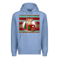 Colony Blue Christmas coffee Premium Hoodie - Jasminsmagicworld