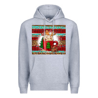 Heather Grey Christmas coffee Premium Hoodie - Jasminsmagicworld