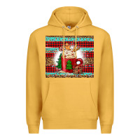 Mustard Christmas coffee Premium Hoodie - Jasminsmagicworld