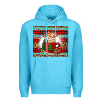Ocean Blue Christmas coffee Premium Hoodie - Jasminsmagicworld