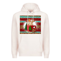 Pale Pink Christmas coffee Premium Hoodie - Jasminsmagicworld