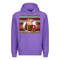 Purple Christmas coffee Premium Hoodie - Jasminsmagicworld