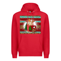 Red Christmas coffee Premium Hoodie - Jasminsmagicworld