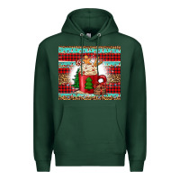 Sports Green Christmas coffee Premium Hoodie - Jasminsmagicworld