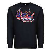 Black america Premium Sweatshirt - CowhideDigitalArt