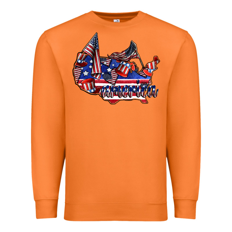 America Premium Sweatshirt by CowhideDigitalArt | Teevron