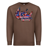 Chestnut america Premium Sweatshirt - CowhideDigitalArt