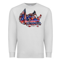 Dove Grey america Premium Sweatshirt - CowhideDigitalArt