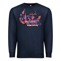 Navy america Premium Sweatshirt - CowhideDigitalArt