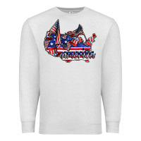Oatmeal Heather america Premium Sweatshirt - CowhideDigitalArt
