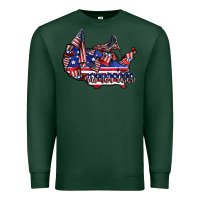 Sports Green america Premium Sweatshirt - CowhideDigitalArt