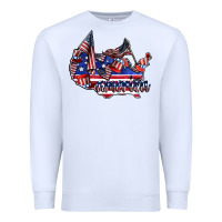 White america Premium Sweatshirt - CowhideDigitalArt