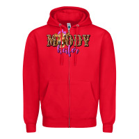Red moody heifer with leopard tbw Zipper Hoodie - texasbilliewilder