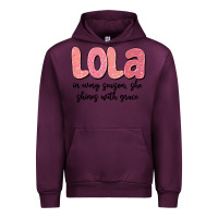 Mauve Wine lola in every season, she shines with grace Urban Hoodie - MaliasSmallBusiness