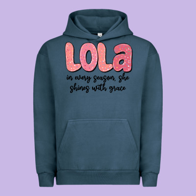 Lola In Every Season, She Shines With Grace Urban Hoodie Designed By Maliassmallbusiness