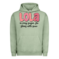 Pigment Oil Green lola in every season, she shines with grace Urban Hoodie - MaliasSmallBusiness