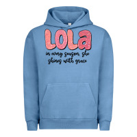 Pigment Pebble Blue lola in every season, she shines with grace Urban Hoodie - MaliasSmallBusiness