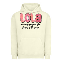 Pigment Pistachio lola in every season, she shines with grace Urban Hoodie - MaliasSmallBusiness