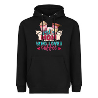 Black just a mom who loves coffee Heavyweight Hoodie - Zillion Design Studio