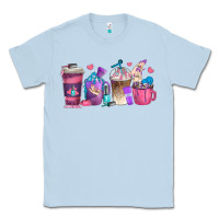Dusty Blue nail hustler coffee cups Classic Tee - texasbilliewilder