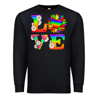 Black love and sunflower Premium Sweatshirt - HRA Design Shop