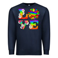 Navy love and sunflower Premium Sweatshirt - HRA Design Shop