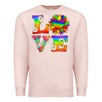 Pale Pink love and sunflower Premium Sweatshirt - HRA Design Shop