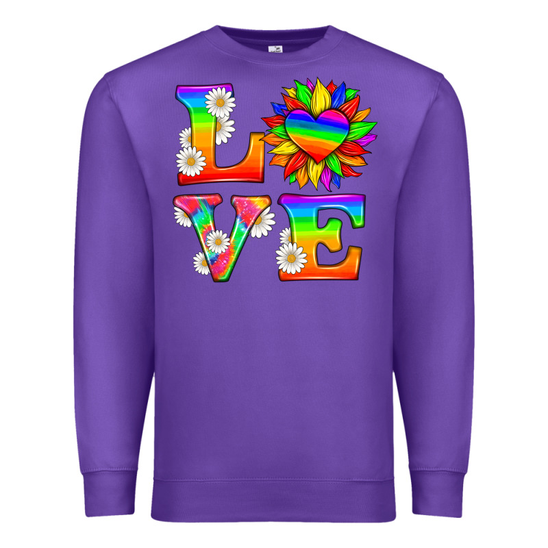 Love And Sunflower Premium Sweatshirt by HRA Design Shop | Teevron